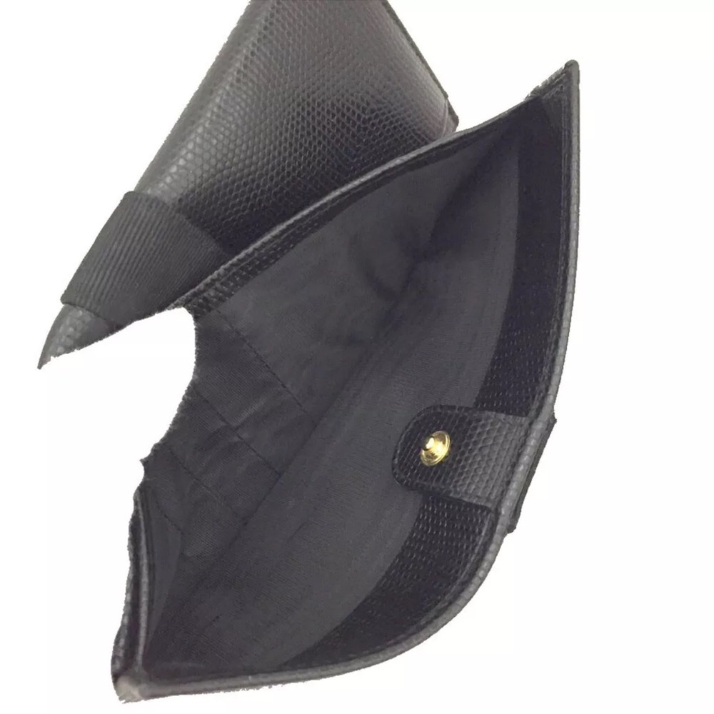 Authentic Salvatore Ferragamo Vara Black Leather Long Bifold Wallet EUC - Picture 7 of 8